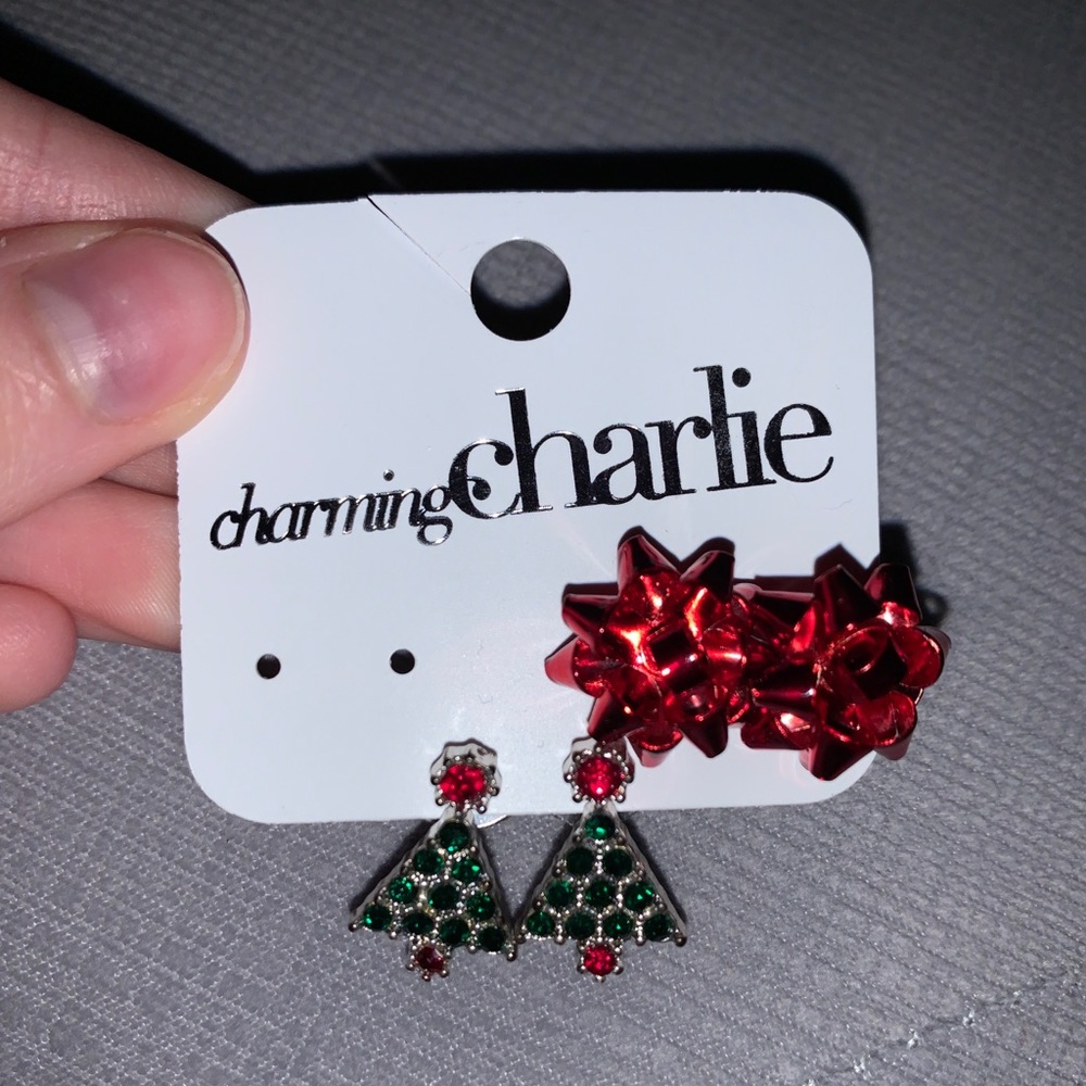 Charming Charlie Holiday Earrings 2-pack